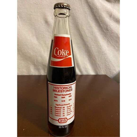 Vintage 1979 Bear Bryant Coke bottle - Picture 4 of 7